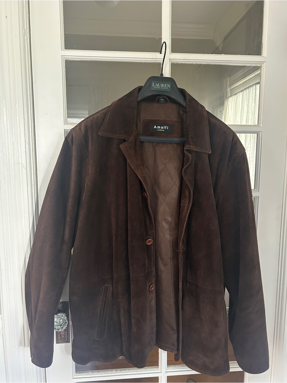 Amalfi Dark Brown Suede Shirt Jacket